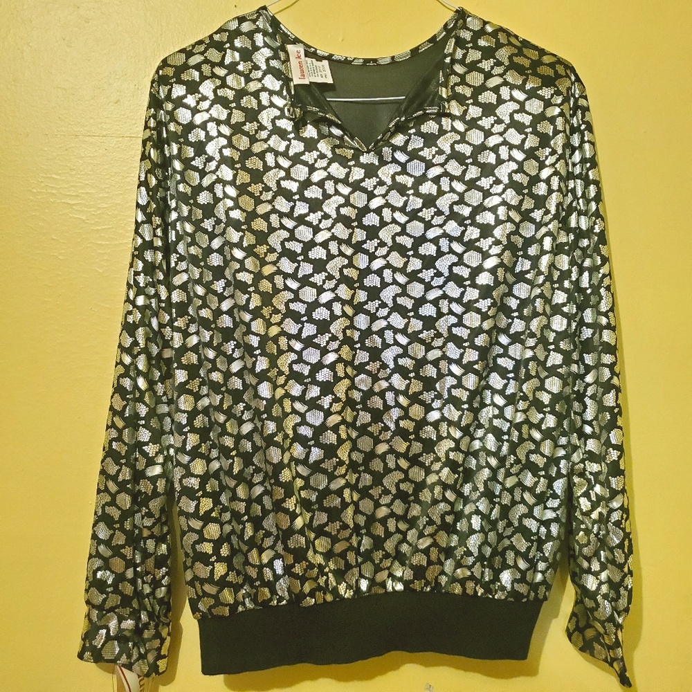 NWT 1980s Vintage Blouse by Lauren Lee
